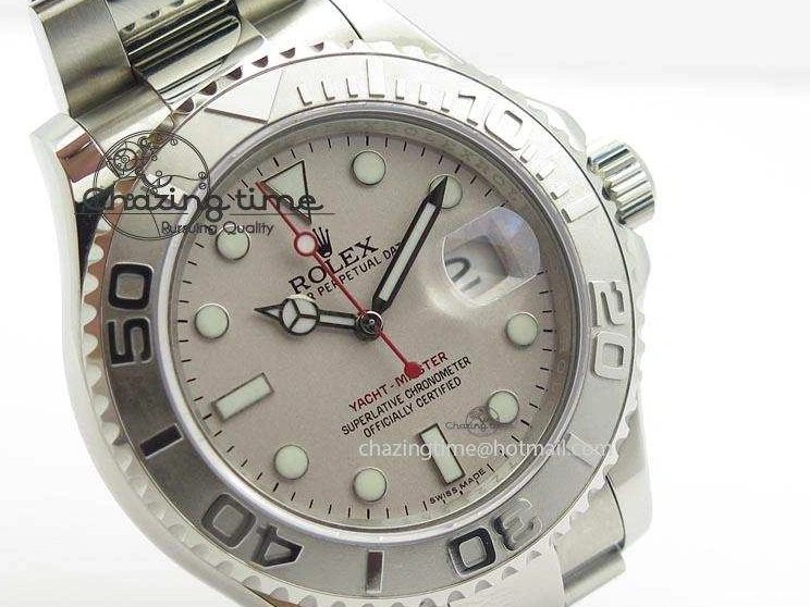 0901 Effortless Yacht-Master BP Maker 16622 Silver Dial On SS Bracelet A 3868